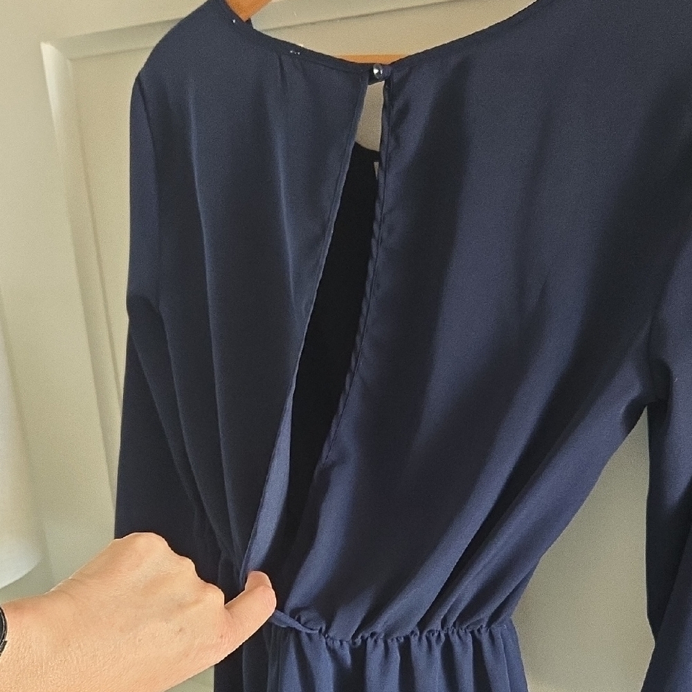 Lush Navy Mini Dress - Picture 6 of 11
